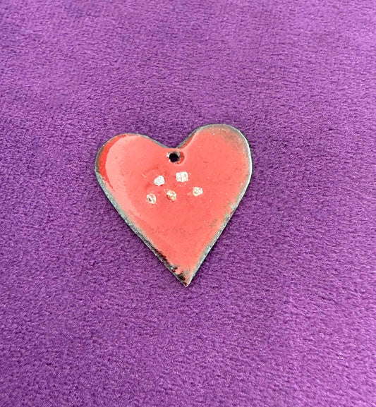 Diamond Heart with 2.5 point Diamond Crushed Grit
