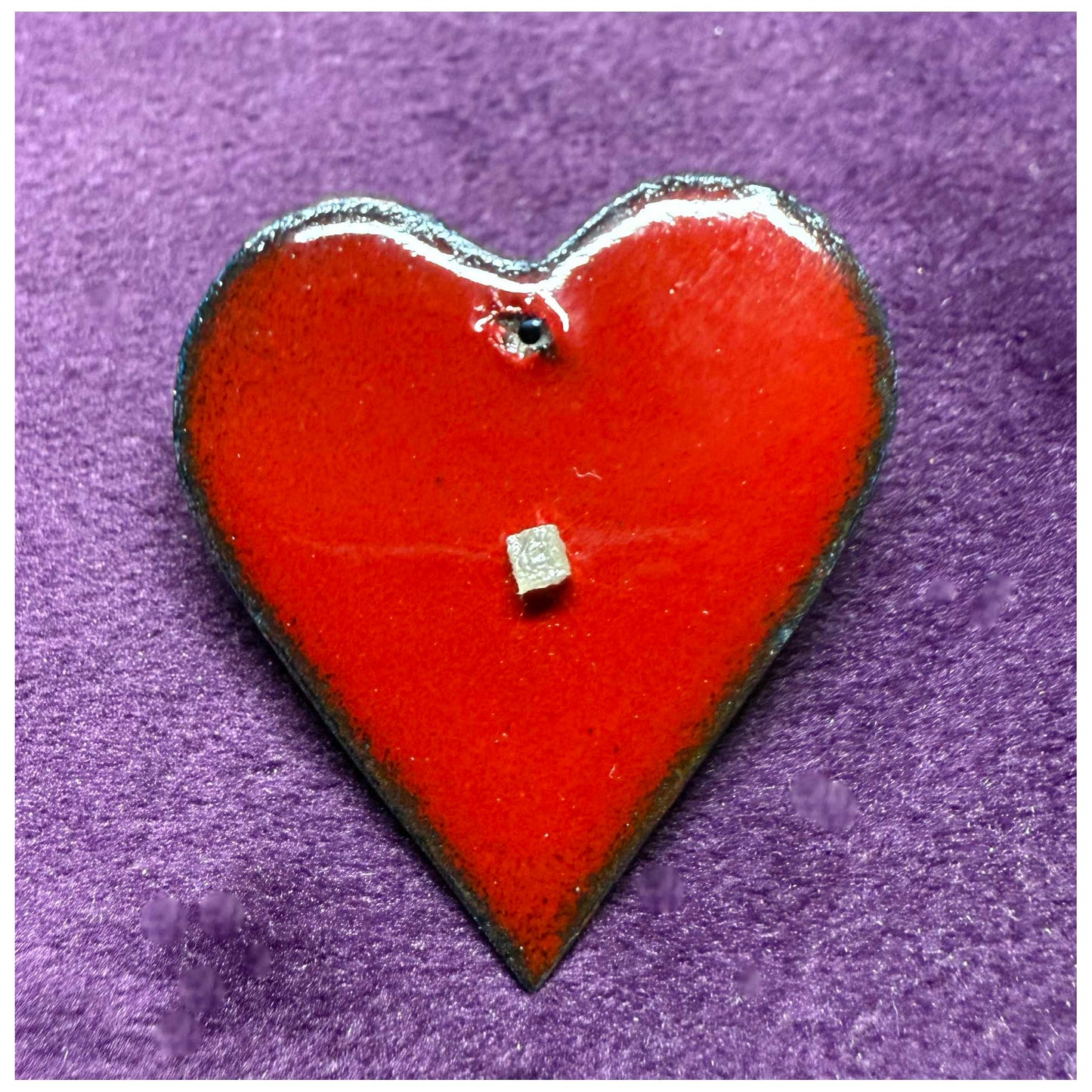Diamond Heart with Rough Congo Cube